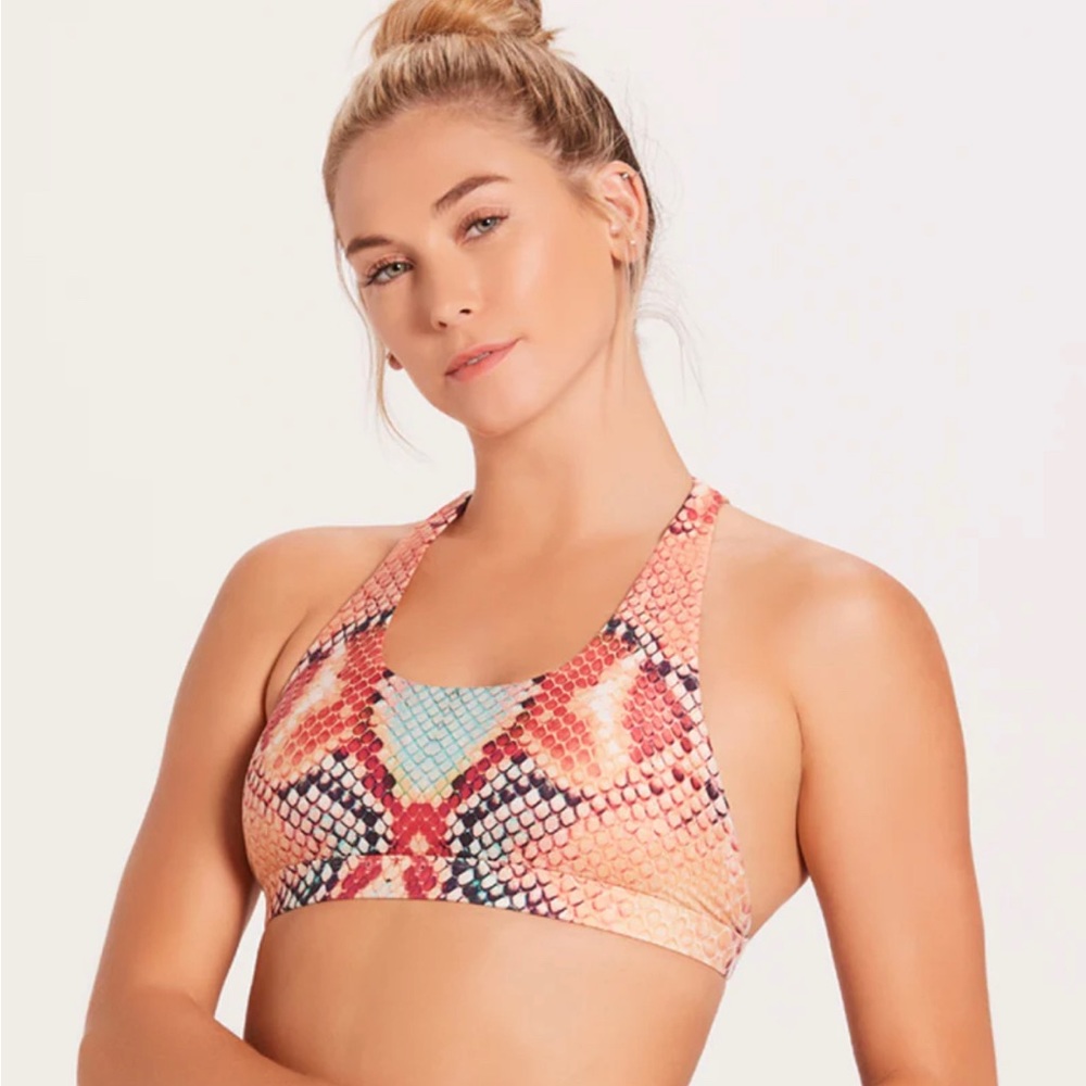 Niyama Sol Anaconda Dream Catcher bra in coral.